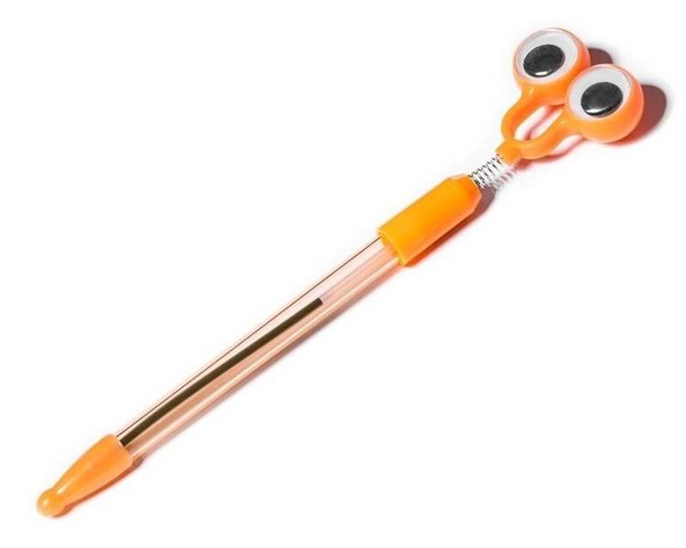 Długopis z wielkimi oczami, niebieski