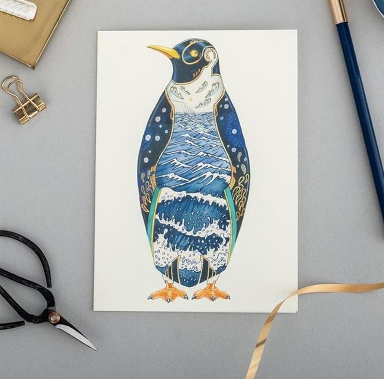 DM Collection, karnet B6 z kopertą, Pingwin