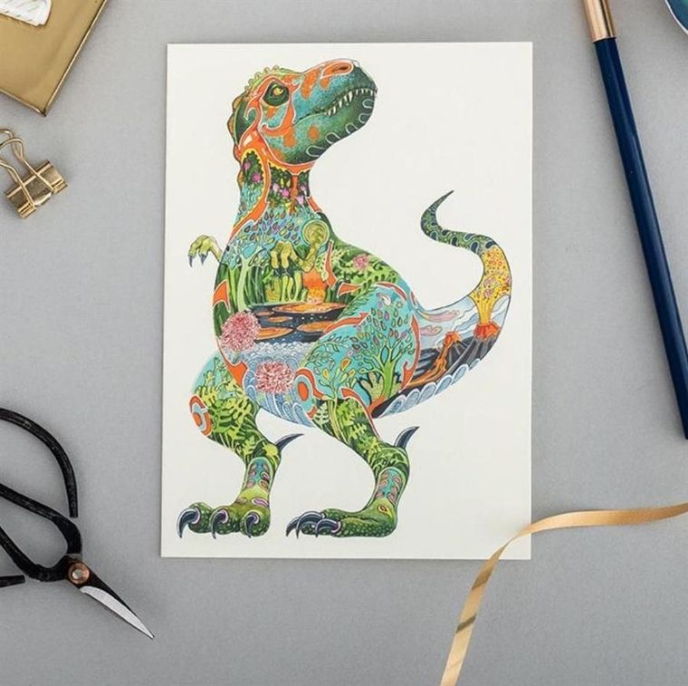 DM Collection, karnet B6 z kopertą, Tyranozaur