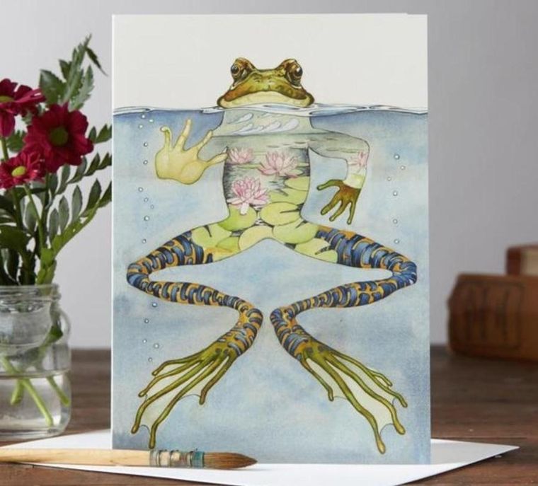 DM Collection, karnet B6 z kopertą, Żaba