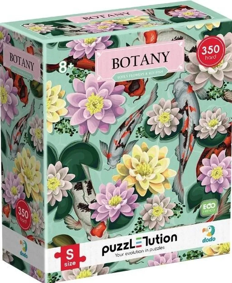Dodo, Botanika, Kwiaty lotosu i ryby, puzzle, 350 elementów