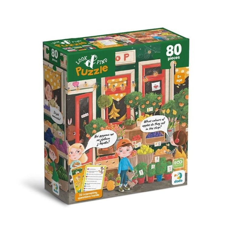 Dodo, Look&Find, Letnie smakołyki, puzzle, 80 elementów