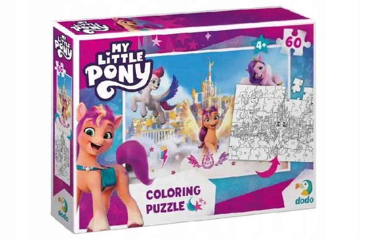 Dodo, My Little Pony, puzzle 2w1, 60 elementów