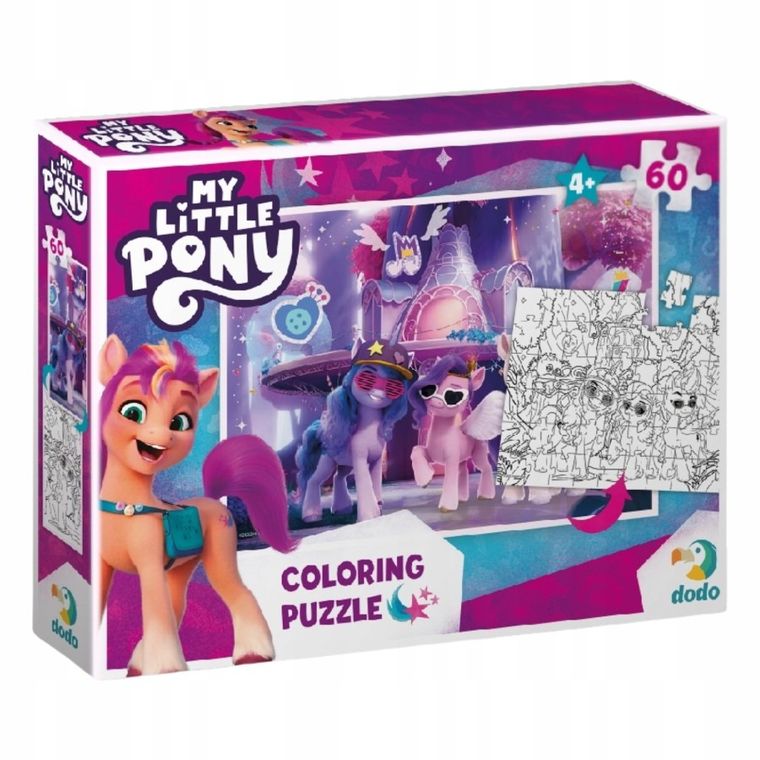 Dodo, My Little Pony, puzzle 2w1, 60 elementów