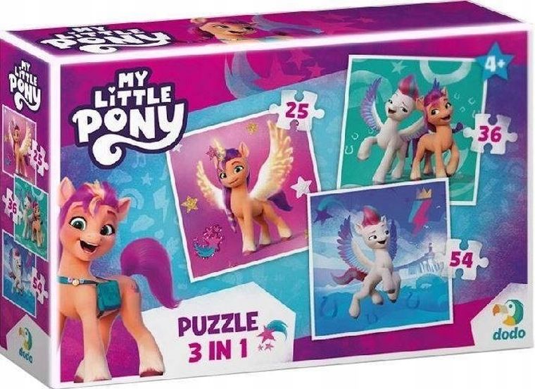 Dodo, My Little Pony, puzzle 3w1
