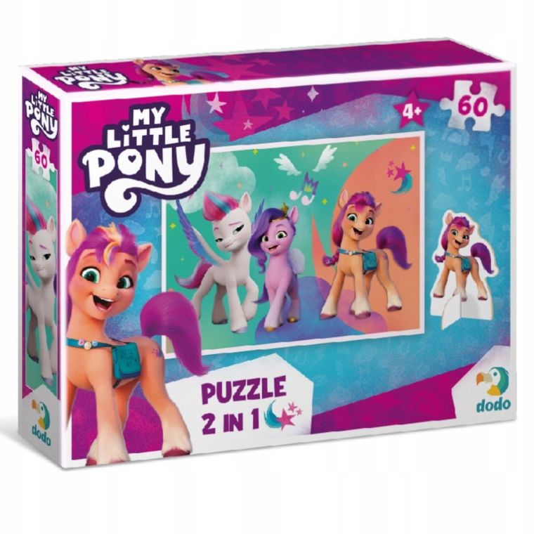 Dodo, My Little Pony, puzzle z figurką, 60 elementów