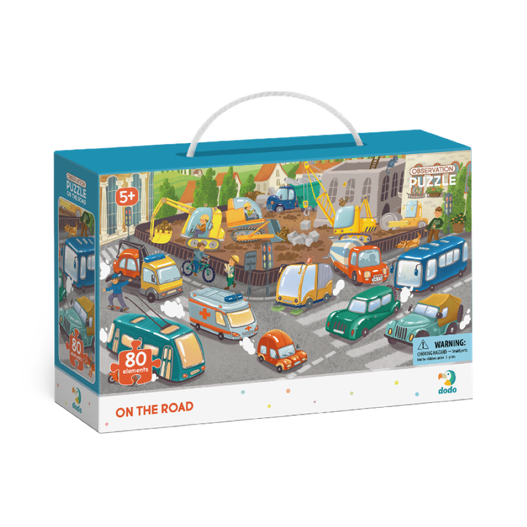 Dodo, Na drodze, puzzle obserwacyjne, 80 elementów