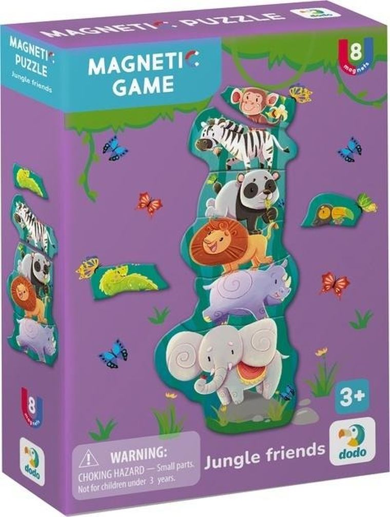 Dodo, Przyjaciele z dżungli, układanka magnetyczna