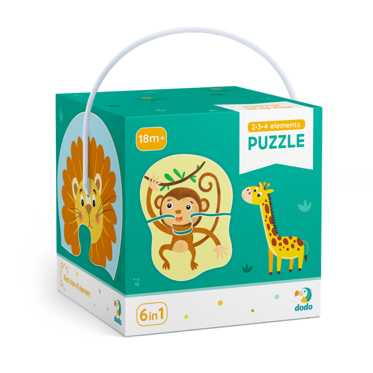 Dodo, puzzle 2-3-4 elementy, Zwierzęta
