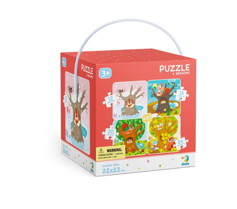 Dodo, puzzle 4w1, Pory roku