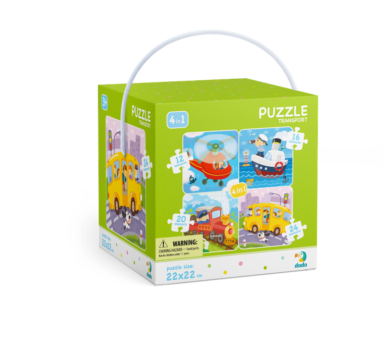 Dodo, puzzle 4w1, Transport