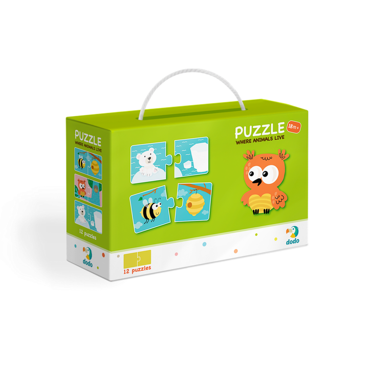 Dodo, puzzle duo, Gdzie żyją zwierzęta