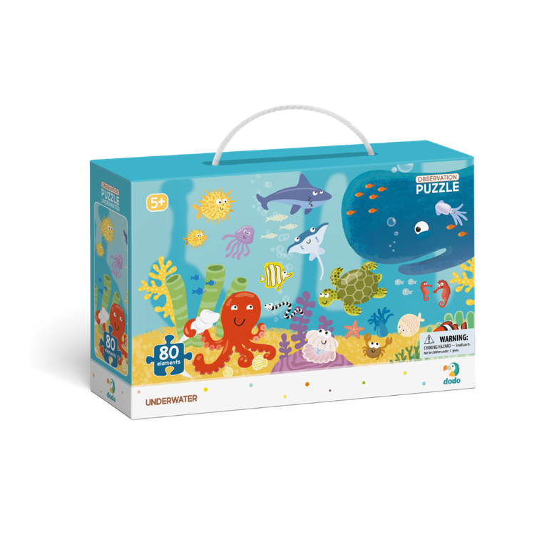 Dodo, puzzle obserwacyjne, Ocean, 80 elementów
