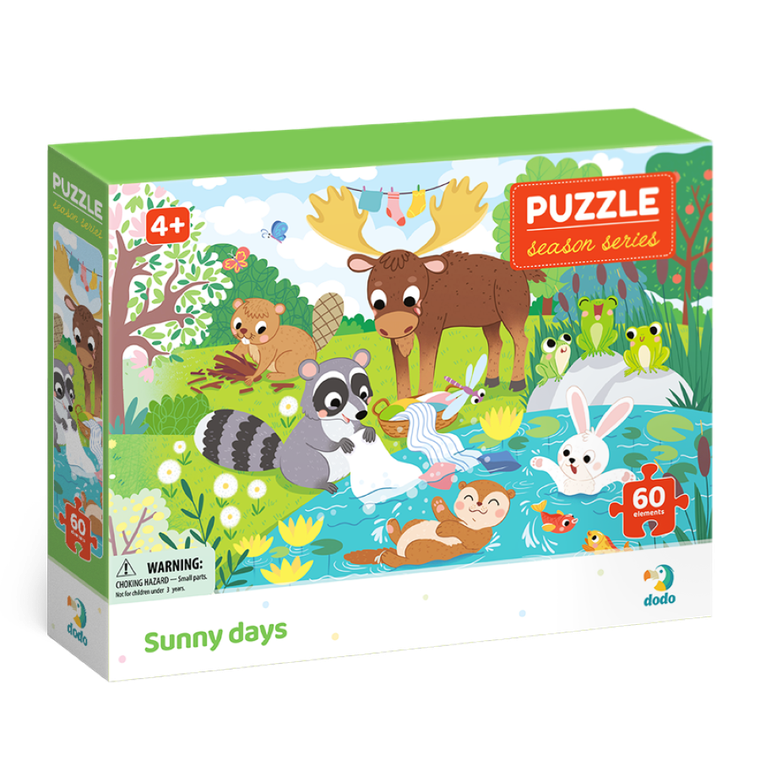 Dodo, puzzle, Pory roku, Letnie dni, 60 elementów