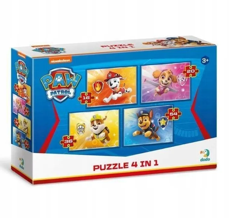 Dodo, Świnka Peppa, puzzle 4w1