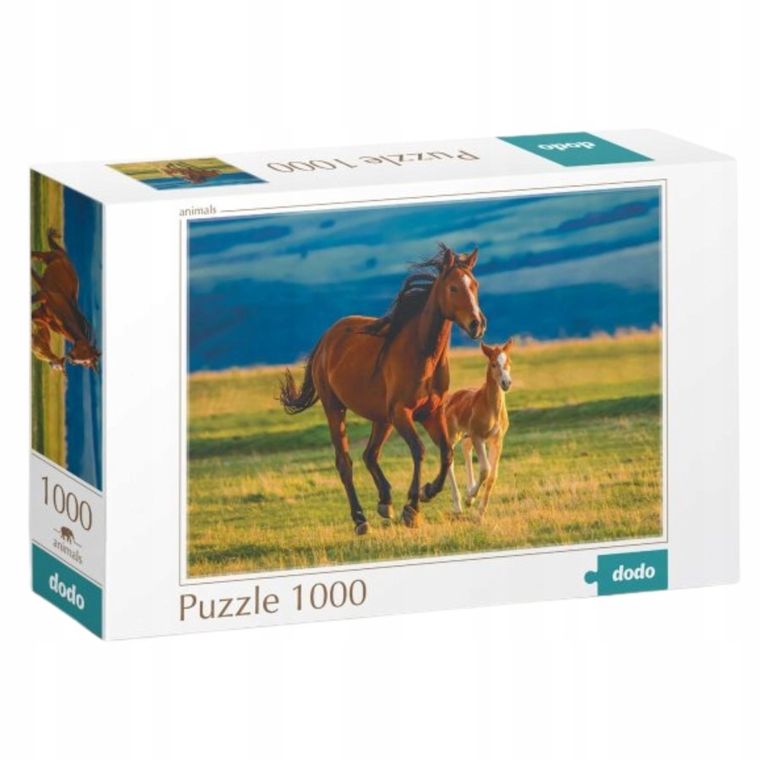 Dodo, Teaching the foal, konie, puzzle, 1000 elementów