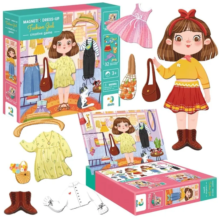 Dodo, Ubieranka, Modna dziewczyna, gra magnetyczna
