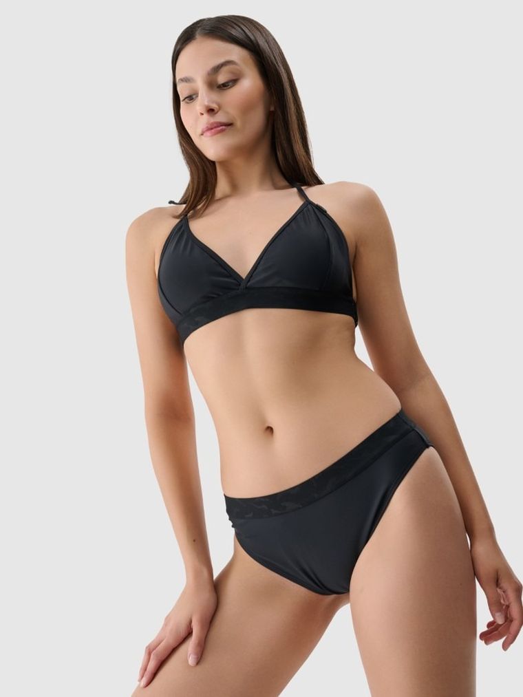 Dół od bikini damski, czarny, 4F