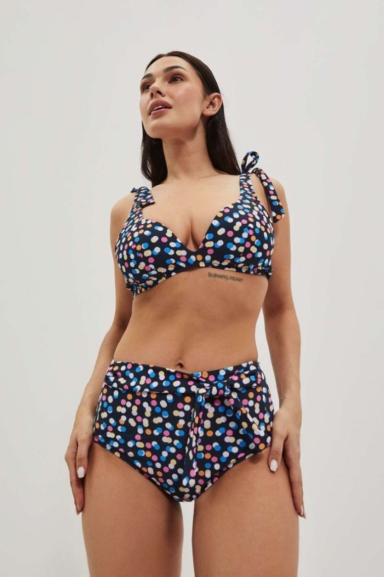 Dół od bikini damski, granatowy, Moodo