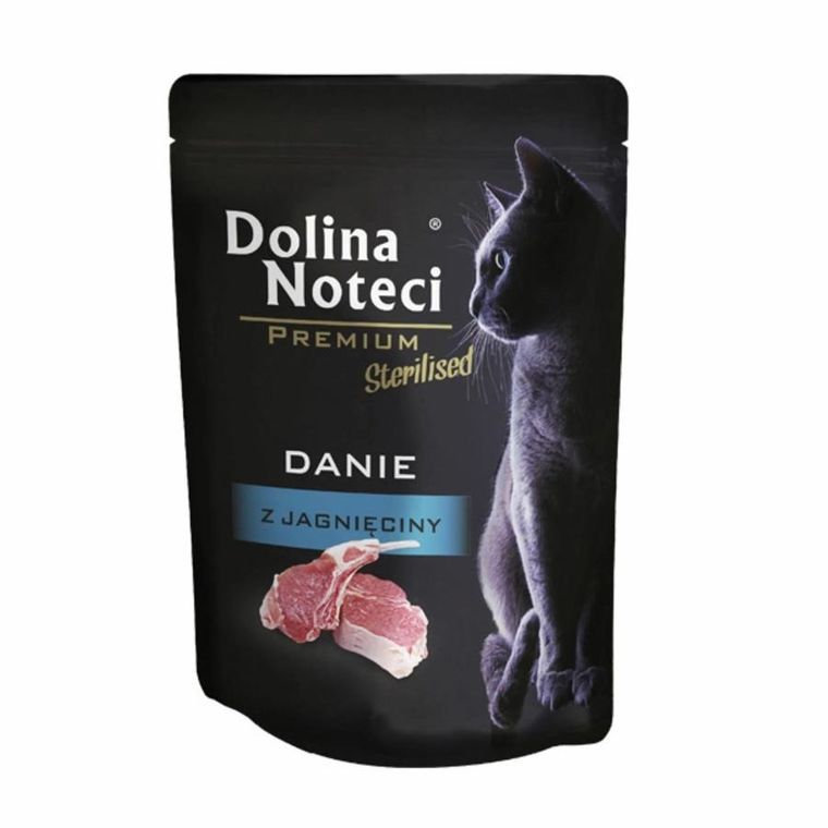 Dolina Noteci, danie z jagnięciny, mokra karma dla kotów sterilizowanych, 85g