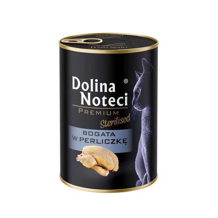 Dolina Noteci, DNP Sterilised, mokra karma dla kota, perliczka, 400 g