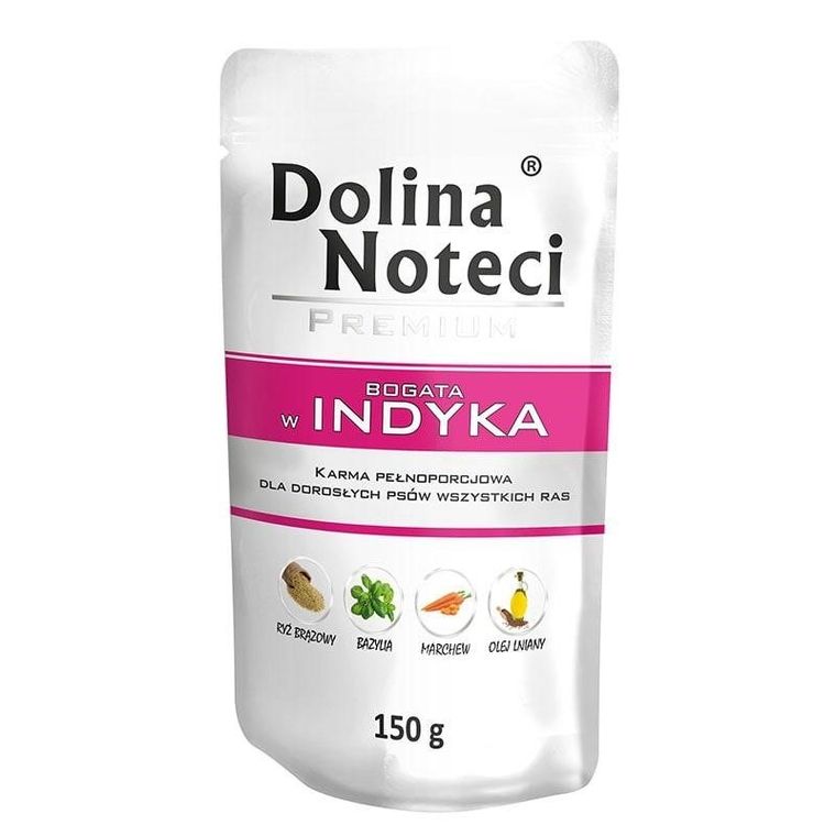 Dolina Noteci, karma mokra dla psa, bogata w indyka, 150 g