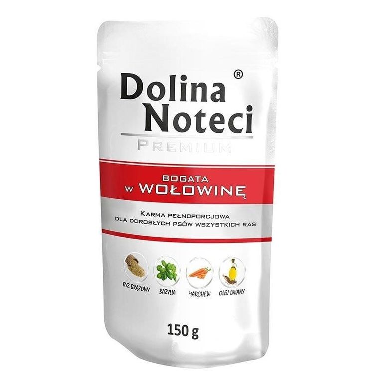Dolina Noteci, karma mokra dla psa, bogata w wołowinę, 150 g