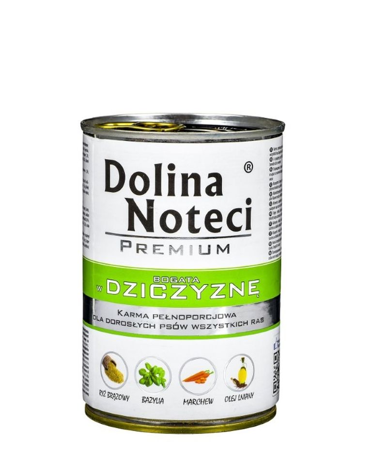 Dolina Noteci, Premium, Adult, dziczyzna, puszka dla psa, 400g