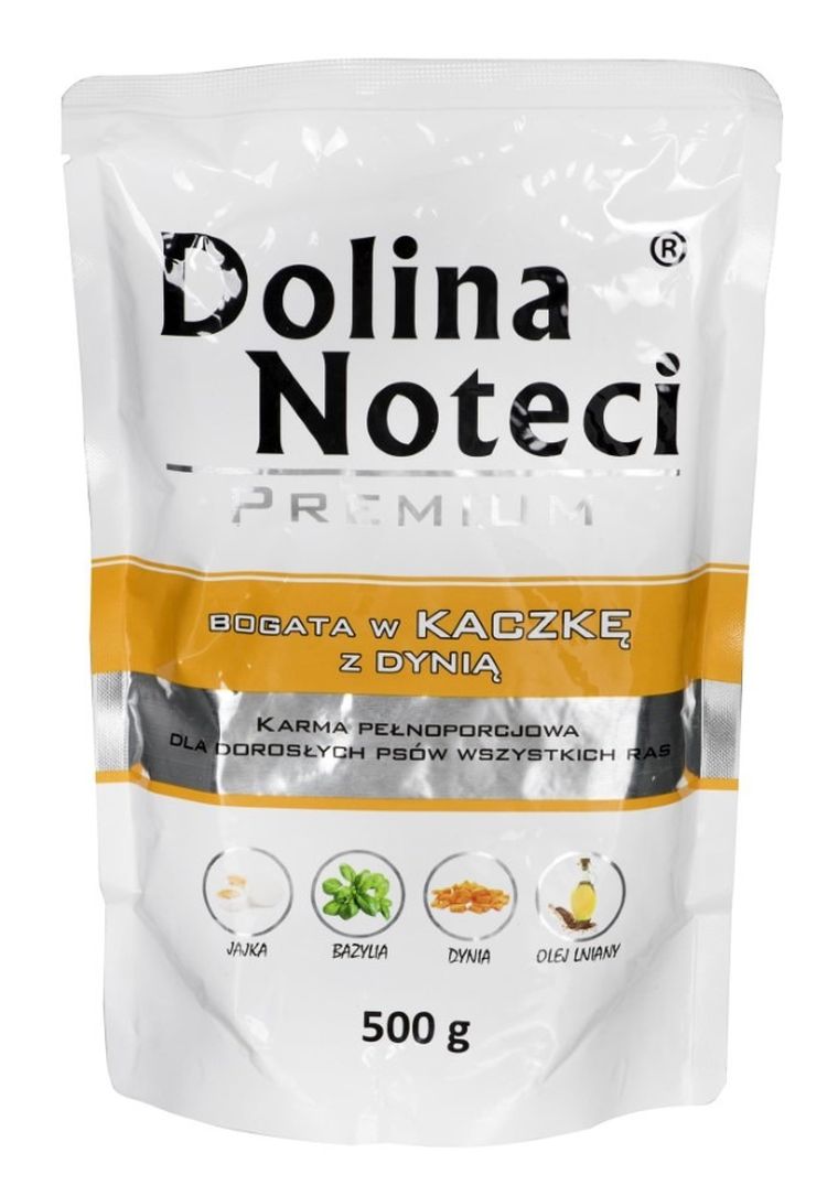 Dolina Noteci, Premium, Adult, kaczka z dynią, saszetka dla psa, 500g