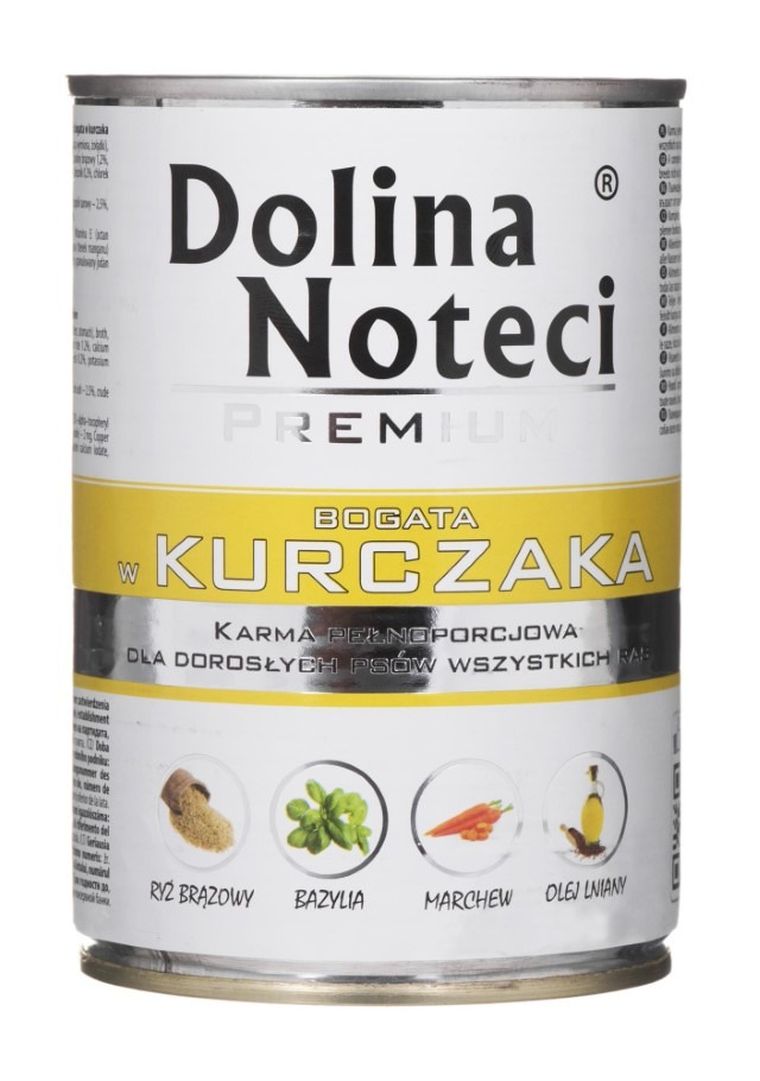 Dolina Noteci, Premium, Adult, kurczak, puszka dla psa, 400g