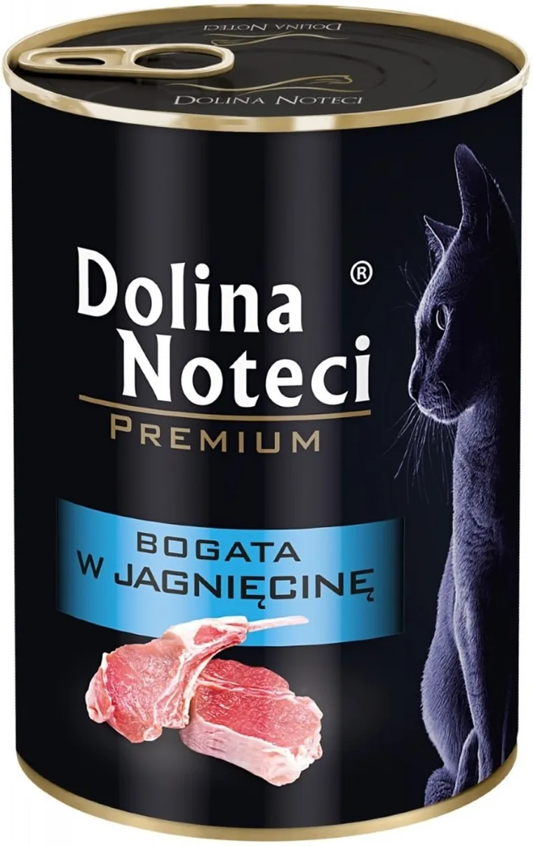 Dolina Noteci, Premium, jagnięcina, puszka dla kota, 400g