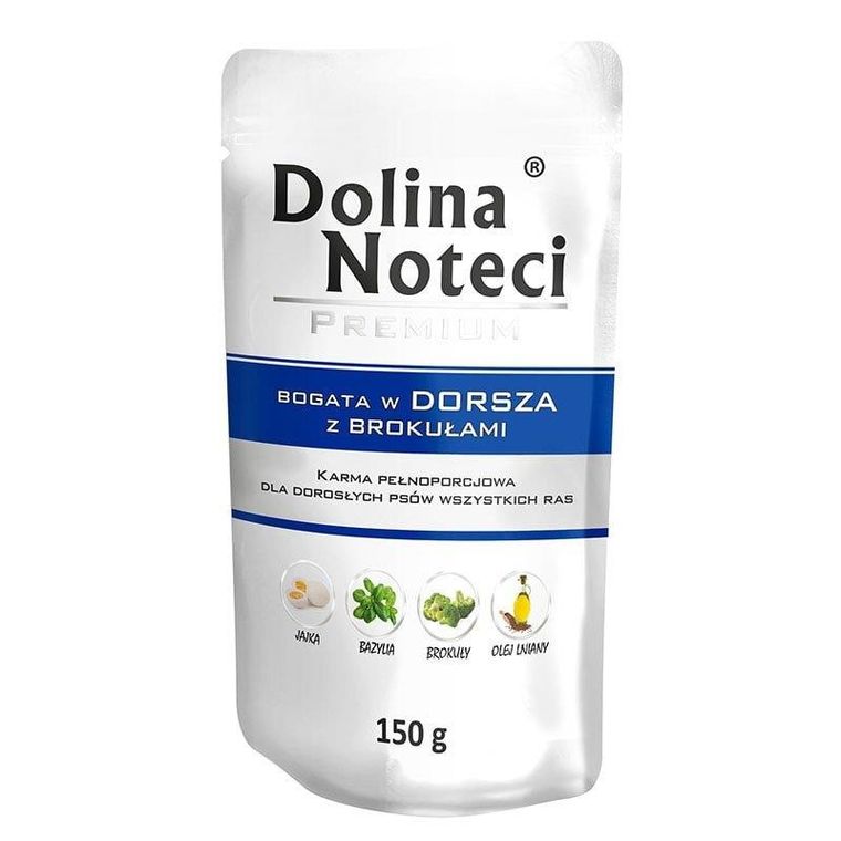 Dolina Noteci, Premium, karma mokra dla psa, bogata w dorsza, 150g