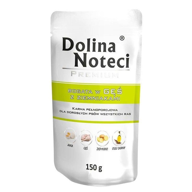 Dolina Noteci, Premium, karma mokra dla psa, bogata w gęś z ziemniakami, 150g
