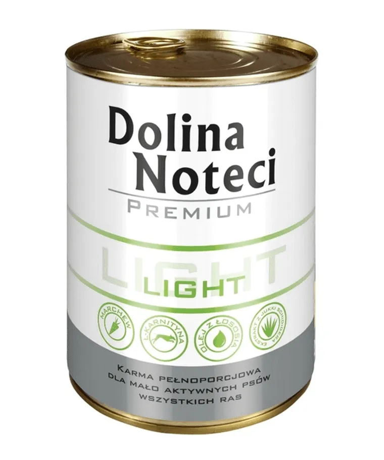Dolina Noteci, Premium, Light, saszetka, karma dla psów rasowych, 400g