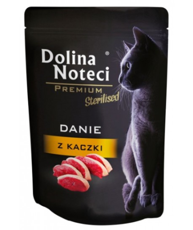 Dolina Noteci, Premium Sterilised, saszetka, bezzbożowa karma dla kotów, kaczka, 85g