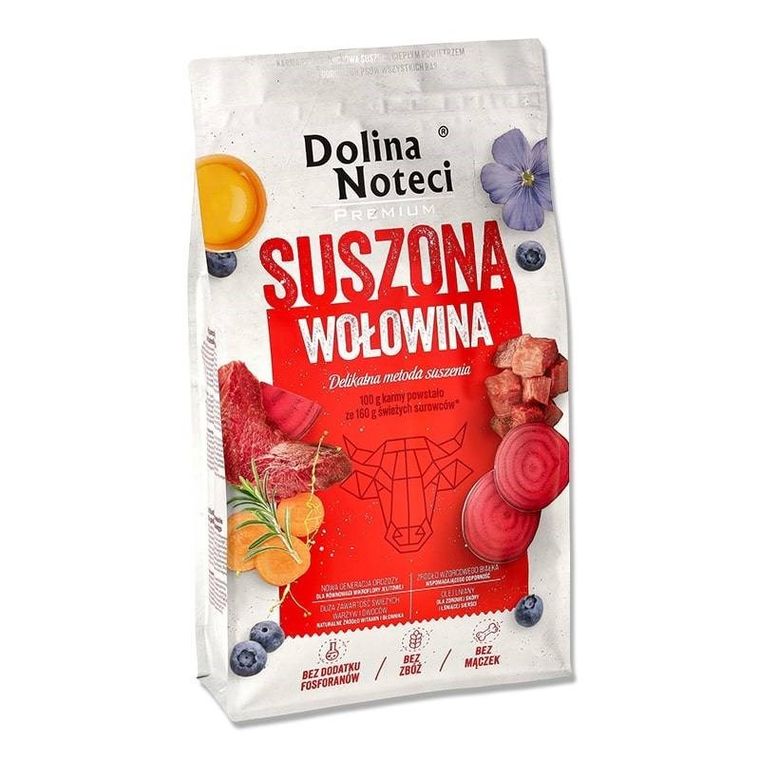 Dolina Noteci, Premium, wołowina, suszona karma dla psa, 9 kg