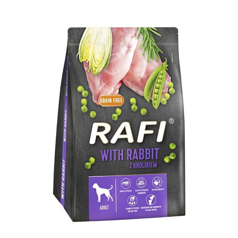 Dolina Noteci, Rafi, królik,sucha karma dla psa, 3 kg