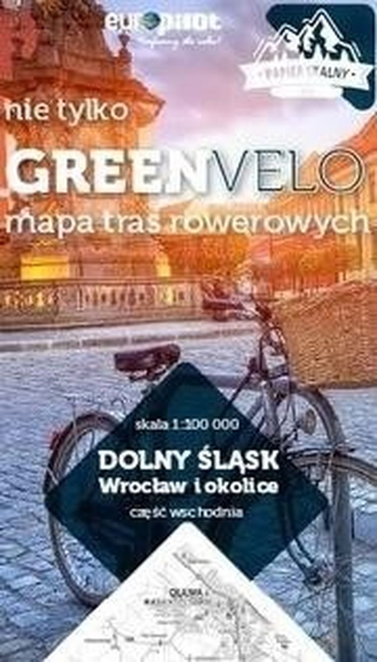 Dolny Śląsk. Wrocław i okolice. Część wschodnia. Mapa tras rowerowych