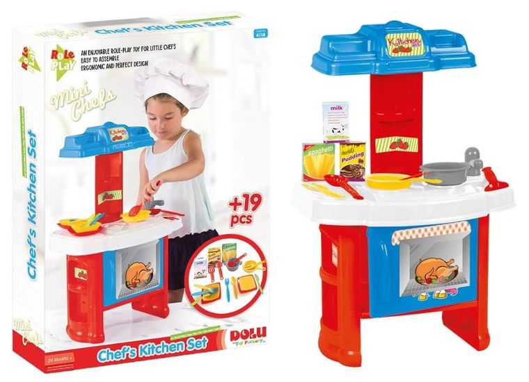 Dolu, kuchnia w kartonie, 19 elementów