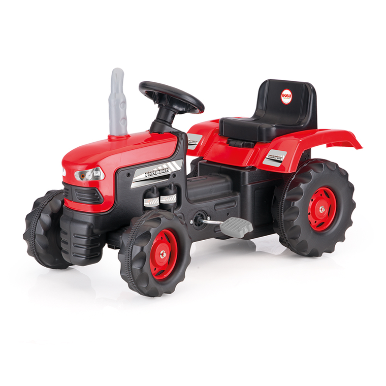 Dolu, traktor, pojazd na pedały, czerwony