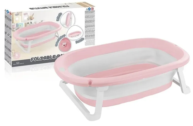Dolu, wanienka składana, róż, 75.5 cm