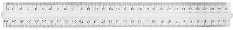 Donau, linijka z uchwytem, 30 cm