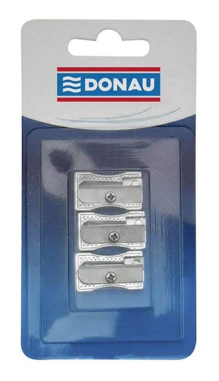 Donau, temperówka aluminiowa, 3 szt.