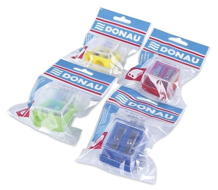 Donau, temperówka plastikowa, podwójna