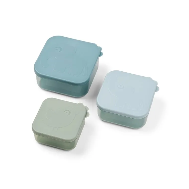 Done by Deer, Deer Friends, zestaw pojemników, blue, 3 szt.