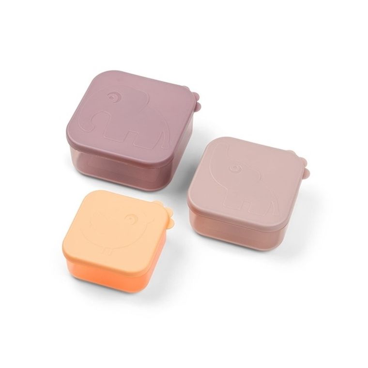 Done by Deer, Deer Friends, zestaw pojemników, powder, 3 szt.