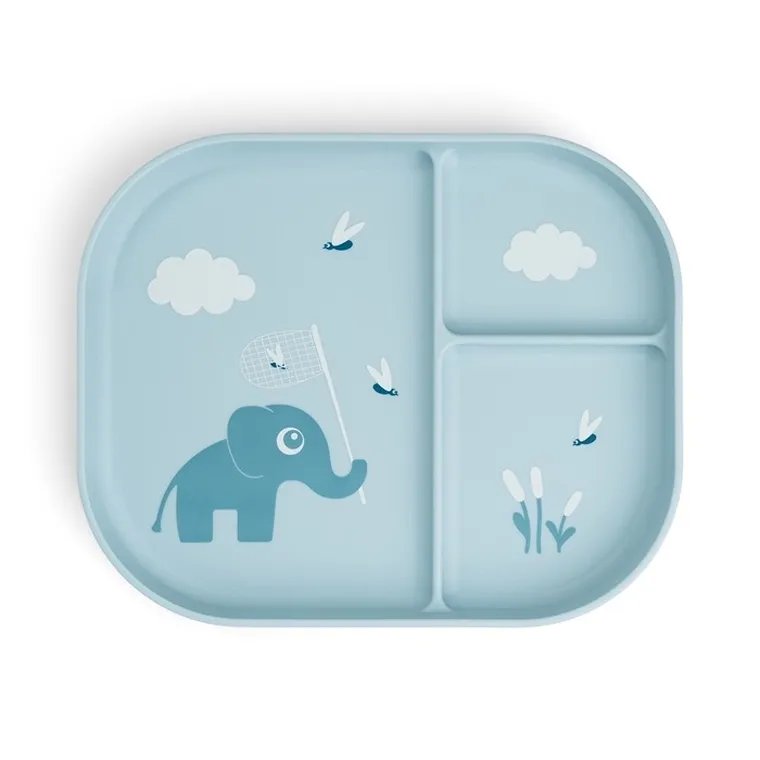 Done by Deer, Foodie, Elphee, talerzyk dzielony, blue