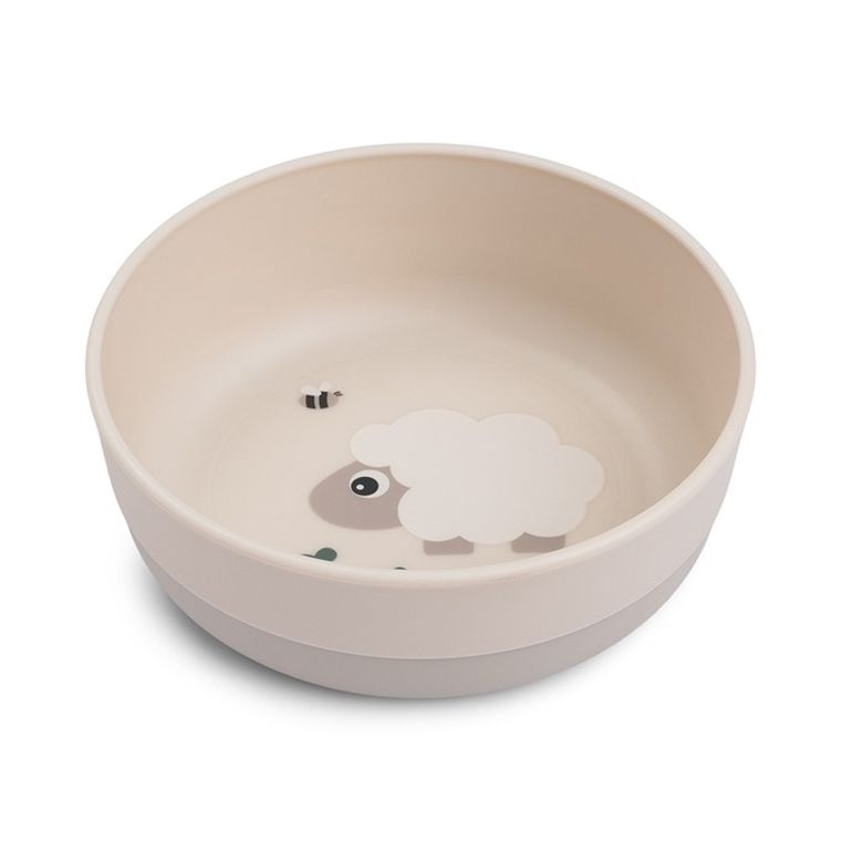 Done by Deer, Foodie, Tiny Farm, miska dla dziecka, sand