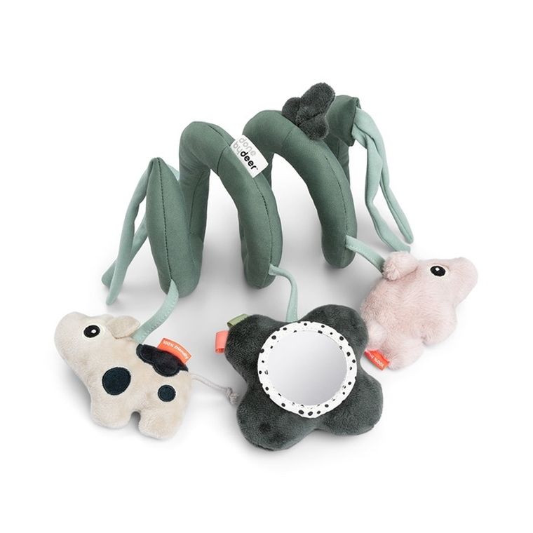 Done by Deer, Tiny Farm, spirala sensoryczna, zawieszka, green