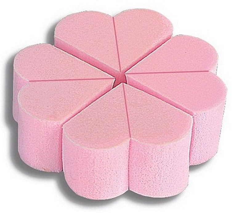 Donegal, gąbka kosmetyczna, lateks łezka, 8 szt.